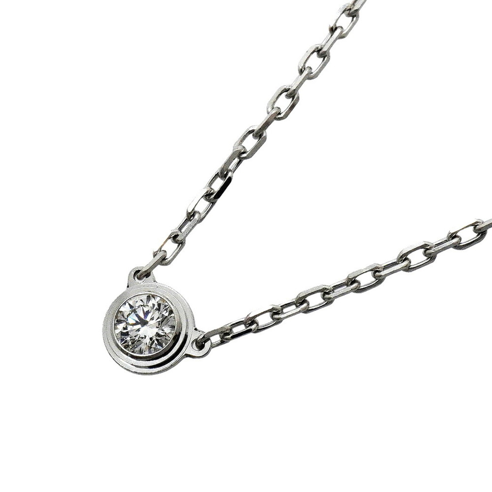 CARTIER 18k Silver Diamond Necklace